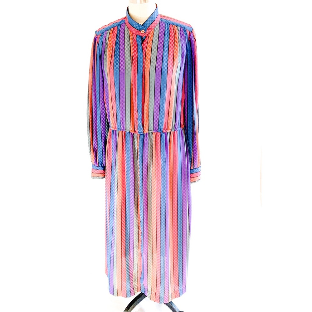 70s stripe dress, vintage 80s dress